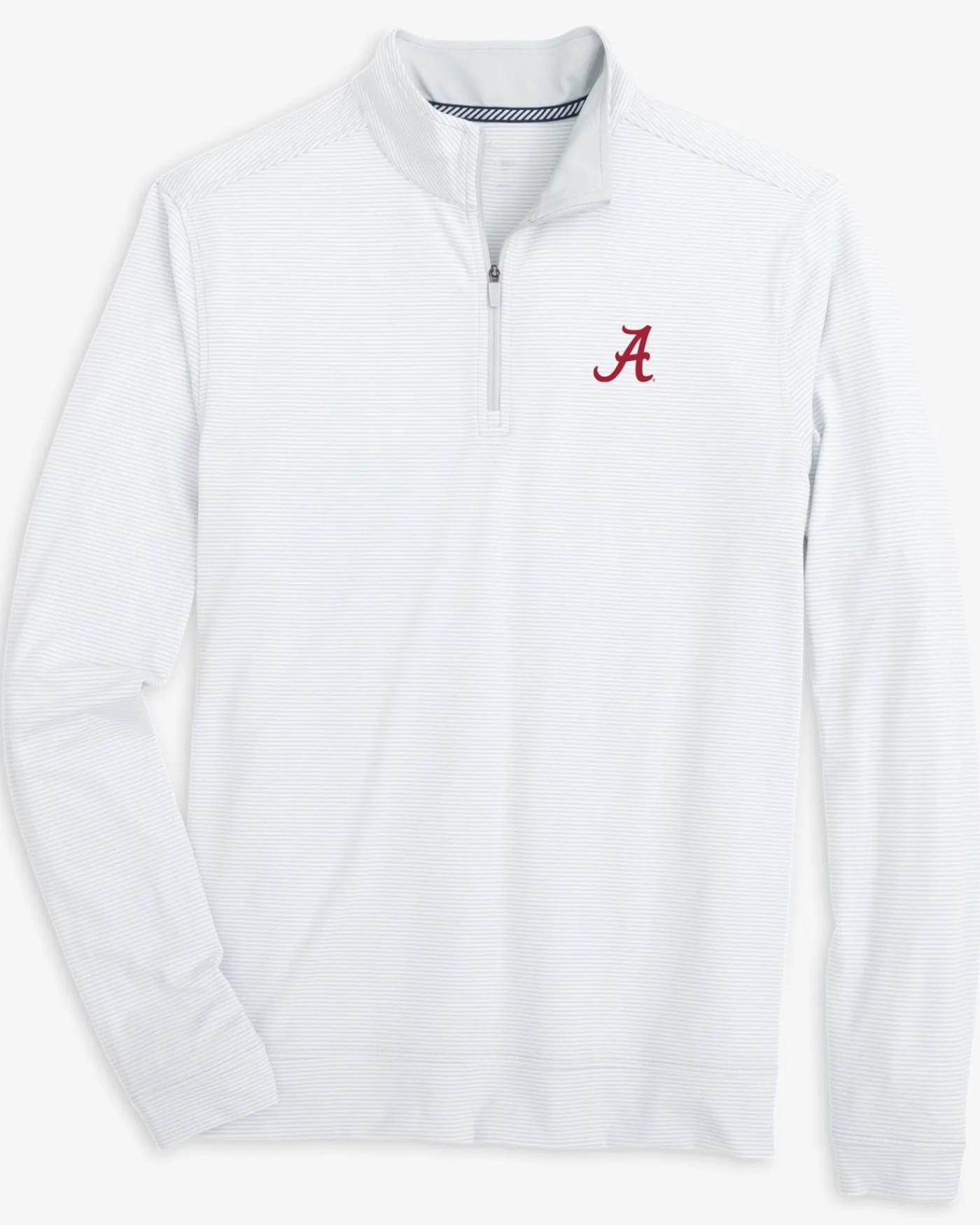 Online Southern Tide Alabama Crimson Tide Cruiser Micro-Stripe Heather Quarter Zip