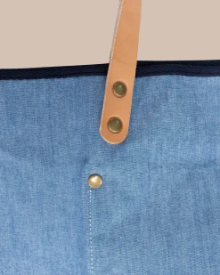 Hot Southern Tide All Day Denim Tote Navy