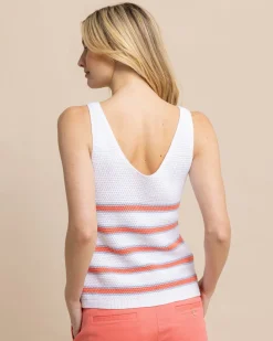 Cheap Southern Tide Alli Striped Sweater Tank