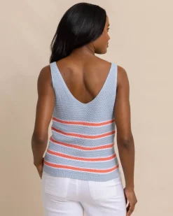 Fashion Southern Tide Alli Striped Sweater Tank