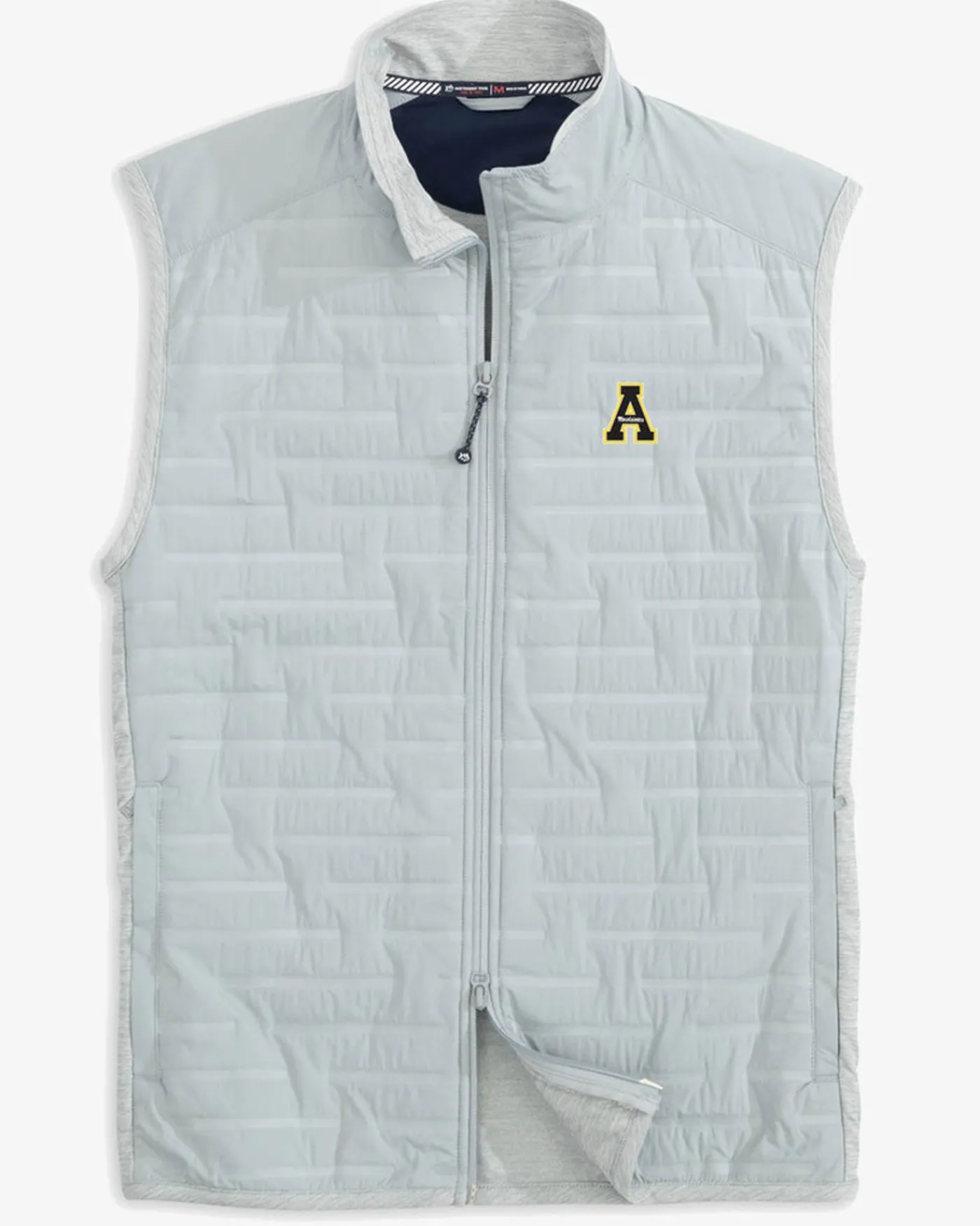 Store Southern Tide App State Mountaineers Abercorn Vest Gravel Grey