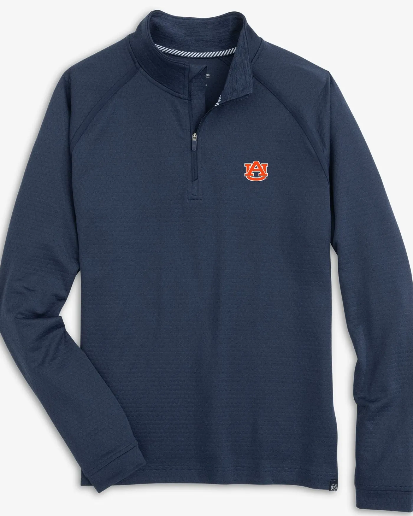 Fashion Southern Tide Auburn Tigers Scuttle Heather Quarter Zip Heather True Navy