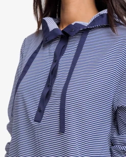 Outlet Southern Tide Calie Skip Stripe Popover Classic White