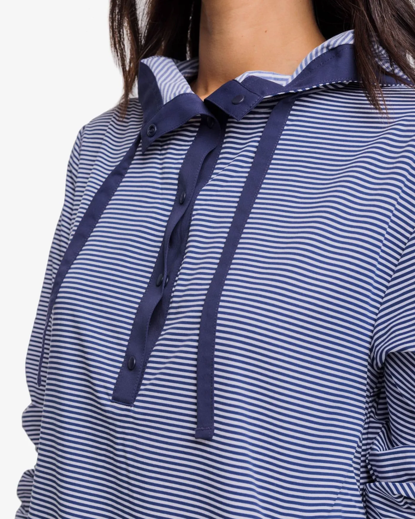 Outlet Southern Tide Calie Skip Stripe Popover Classic White
