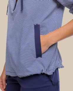 Outlet Southern Tide Calie Skip Stripe Popover Classic White