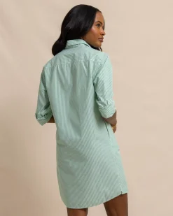 Outlet Southern Tide Cam Stripe Poplin Dress