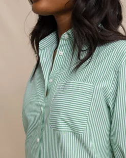 Outlet Southern Tide Cam Stripe Poplin Dress