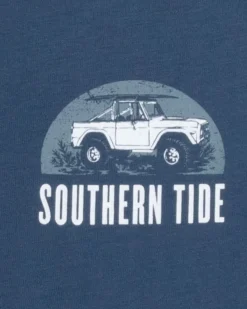 Sale Southern Tide Catch Me On The Coast Short Sleeve T-Shirt Aged Denim
