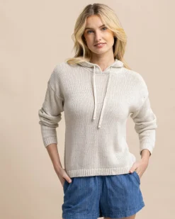 Clearance Southern Tide Everlee Hoodie Sweater Stone