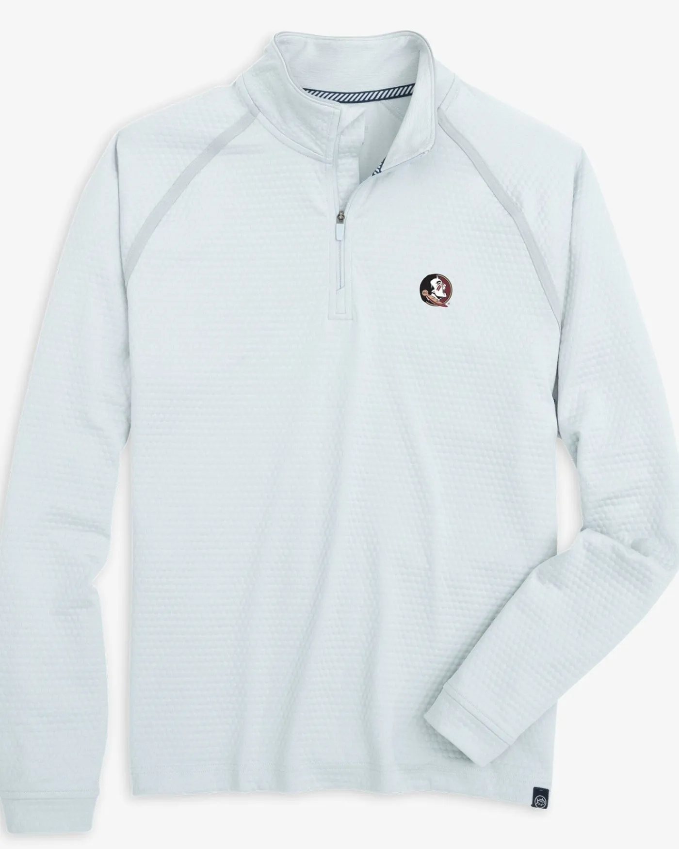 Fashion Southern Tide Fsu Seminoles Scuttle Heather Quarter Zip Heather Slate Grey