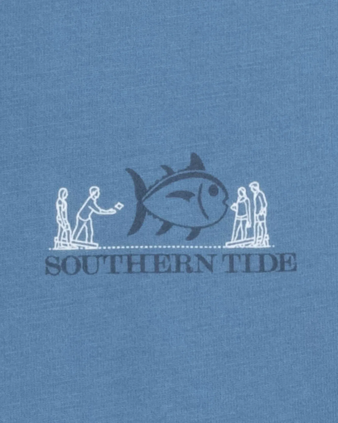 Discount Southern Tide How-To Cornhole Short Sleeve T-Shirt Coronet Blue