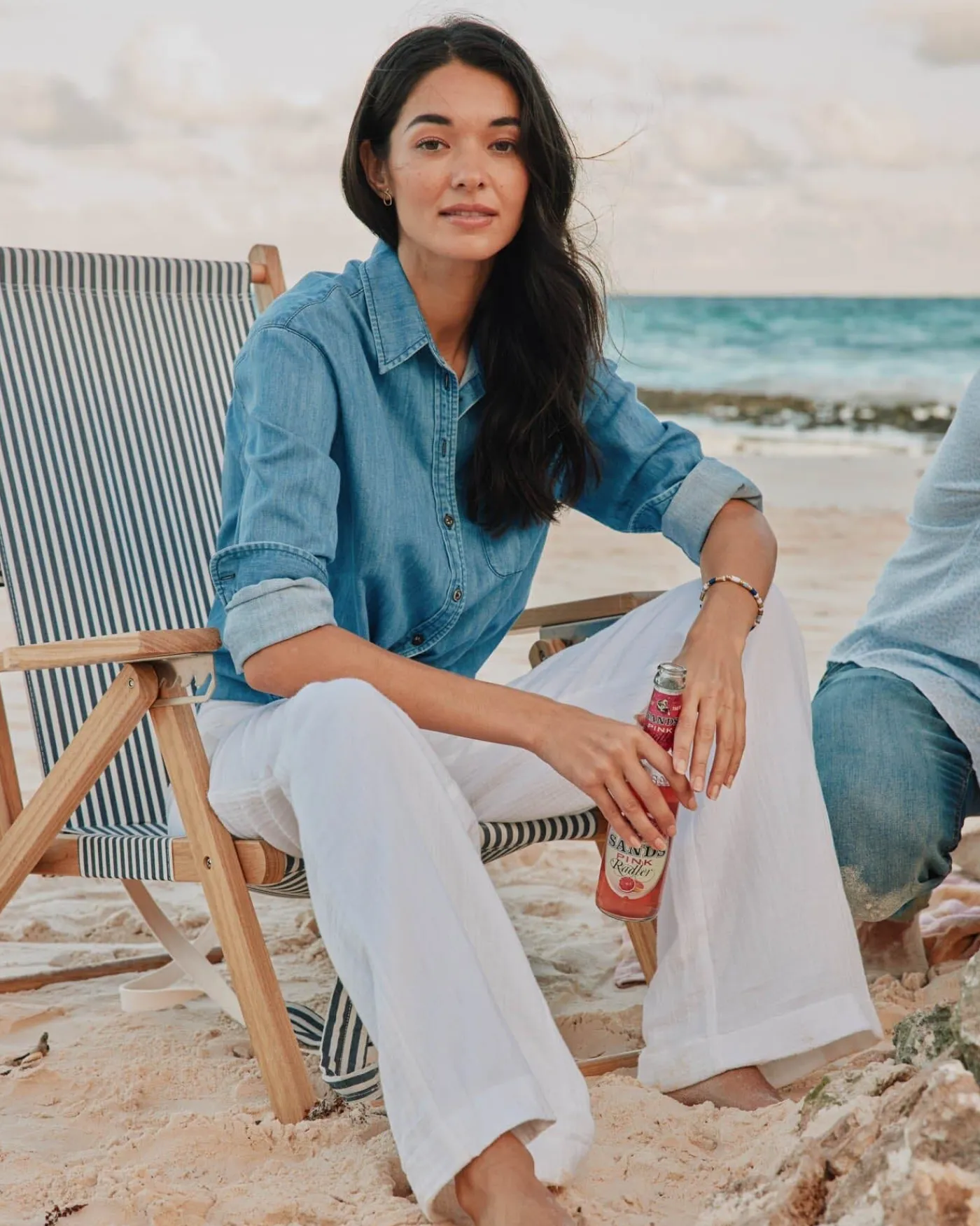 Online Southern Tide Katherine Denim Shirt Medium Wash Indigo