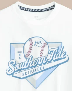 Discount Southern Tide Kids Skipjacks Performance Short Sleeve T-Shirt Classic White
