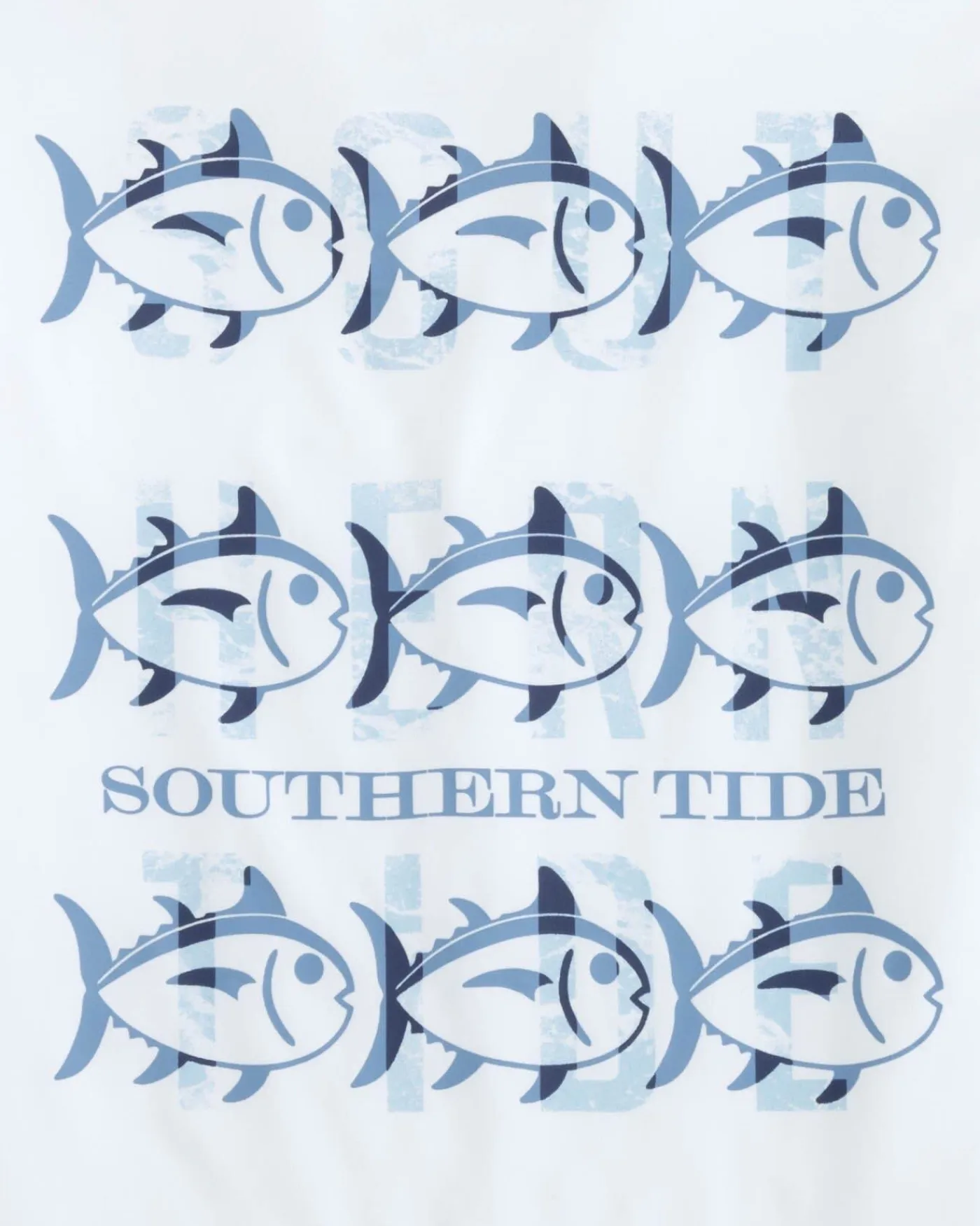 Outlet Southern Tide Kids St Triple Stack Ocean Front Graphic Long Sleeve Performance T-Shirt Classic White
