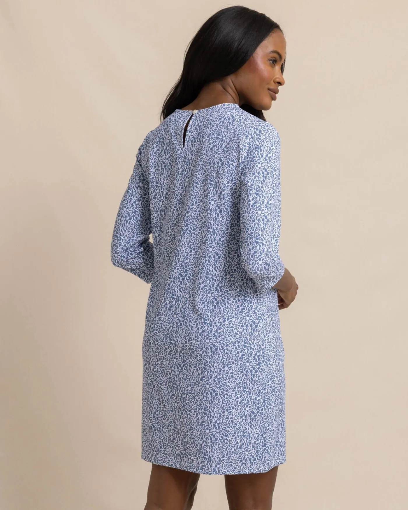 Flash Sale Southern Tide Leira That Floral Feeling Print Performance Dress