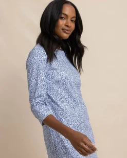 Online Southern Tide Leira That Floral Feeling Print Performance Dress
