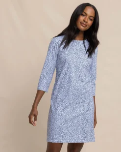 Online Southern Tide Leira That Floral Feeling Print Performance Dress