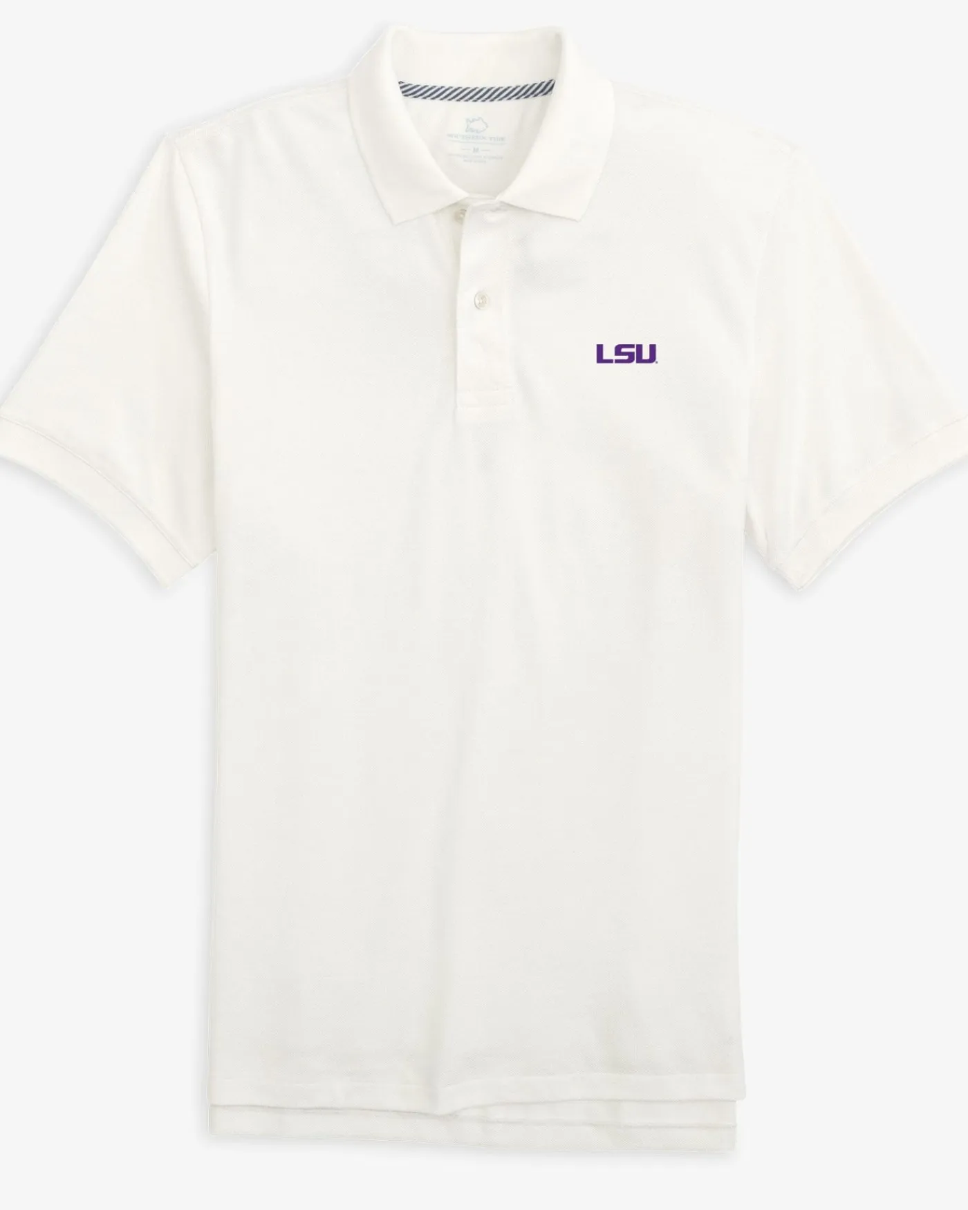 New Southern Tide Lsu Tigers Skipjack Polo Classic White