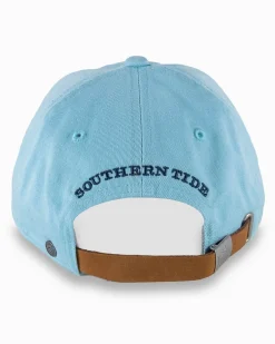 New Southern Tide Mini Skipjack Leather Strap Hat