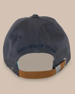 New Southern Tide Mini Skipjack Leather Strap Hat