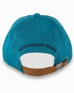 New Southern Tide Mini Skipjack Leather Strap Hat