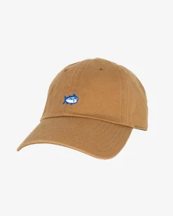 New Southern Tide Mini Skipjack Leather Strap Hat