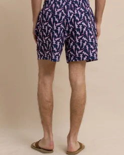 Shop Southern Tide Nailed It Swim Trunk Dress Blue