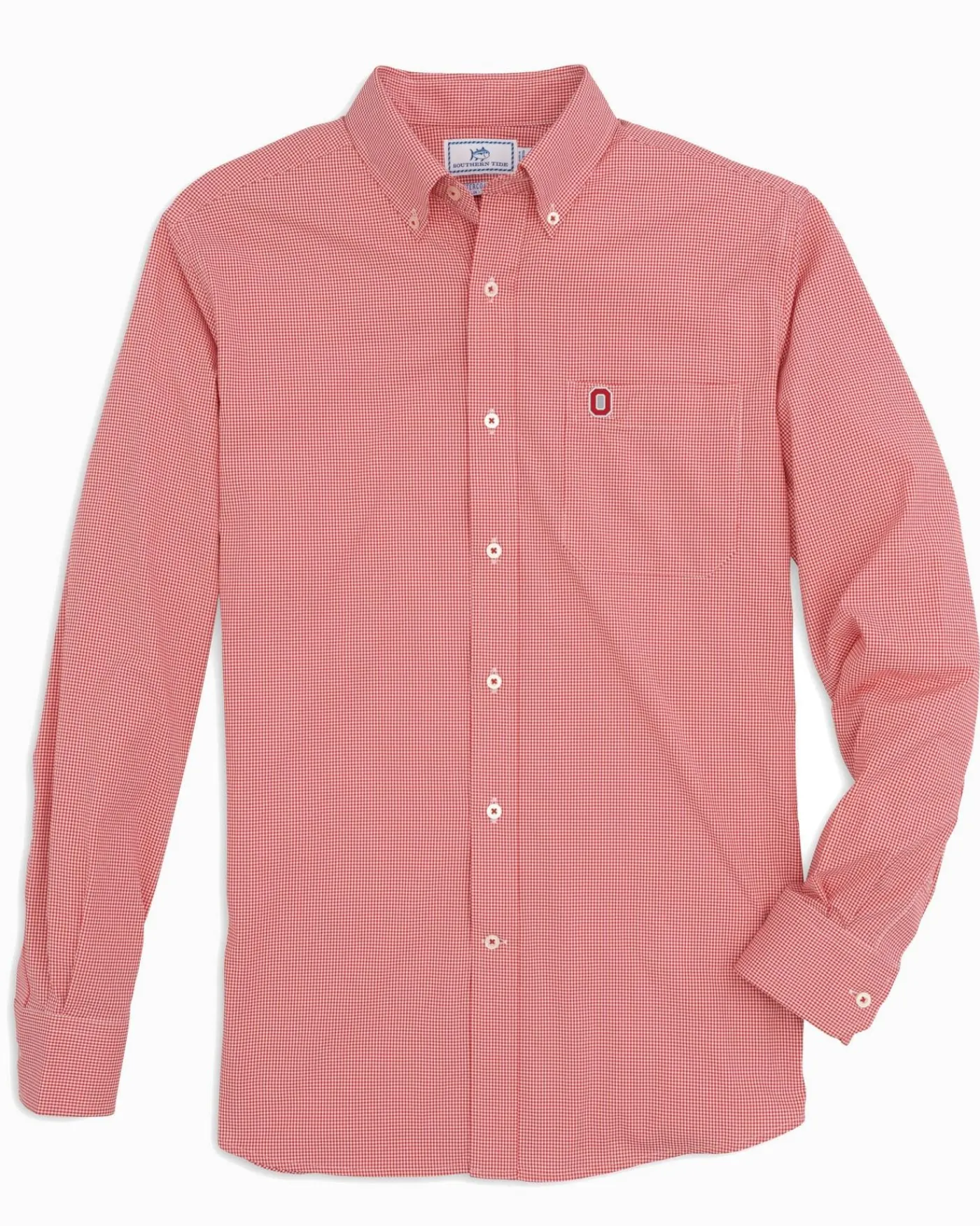 Discount Southern Tide Ohio State Buckeyes Gingham Button Down Shirt