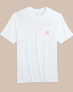 Flash Sale Southern Tide Plumeria Short Sleeve T-Shirt Classic White