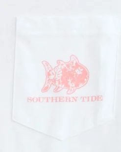 Flash Sale Southern Tide Plumeria Short Sleeve T-Shirt Classic White