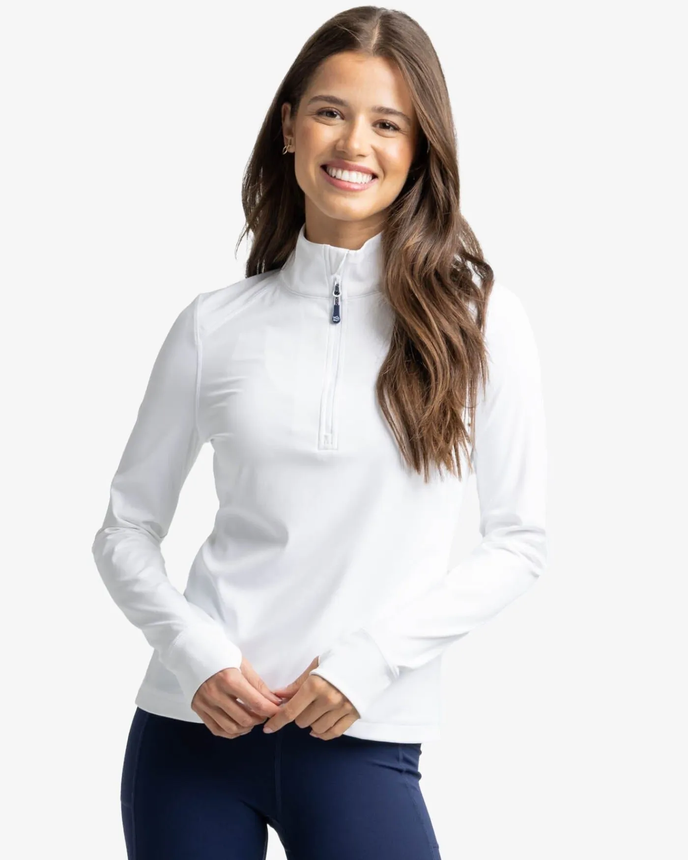 Outlet Southern Tide Runaround Quarter Zip Pull Over Classic White