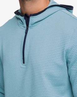 Cheap Southern Tide Scuttle Heather Performance Quarter Zip Hoodie - Sale