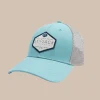 New Southern Tide Skipjack Trademark Trucker Hat Blue