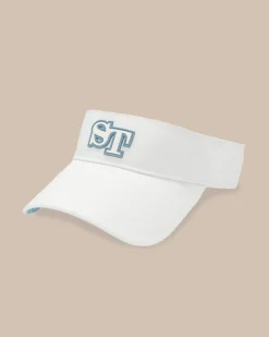 New Southern Tide St Print Performance Visor White