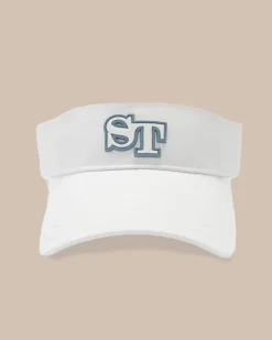 New Southern Tide St Print Performance Visor White