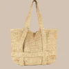 Shop Southern Tide Straw Traveler Tote Natural