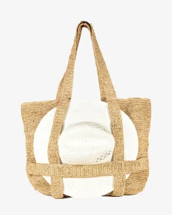 Shop Southern Tide Straw Traveler Tote Natural