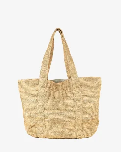 Shop Southern Tide Straw Traveler Tote Natural