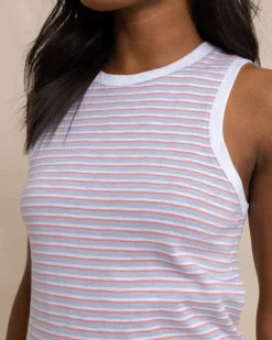 Discount Southern Tide Sun Farer Stripe Midi Tank Dress