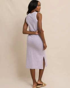 Discount Southern Tide Sun Farer Stripe Midi Tank Dress