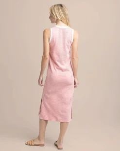 Discount Southern Tide Sun Farer Stripe Midi Tank Dress