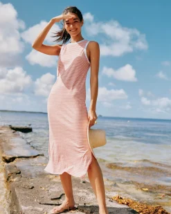Discount Southern Tide Sun Farer Stripe Midi Tank Dress