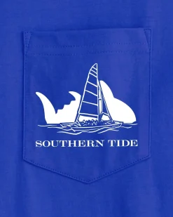 Fashion Southern Tide Sunset Silhouette T-Shirt