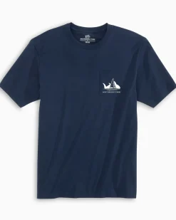 Fashion Southern Tide Sunset Silhouette T-Shirt
