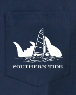 Fashion Southern Tide Sunset Silhouette T-Shirt