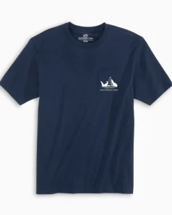Fashion Southern Tide Sunset Silhouette T-Shirt