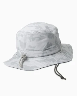 Outlet Southern Tide Waterway Camo Print Performance Sun Hat - Grey Seagull Grey