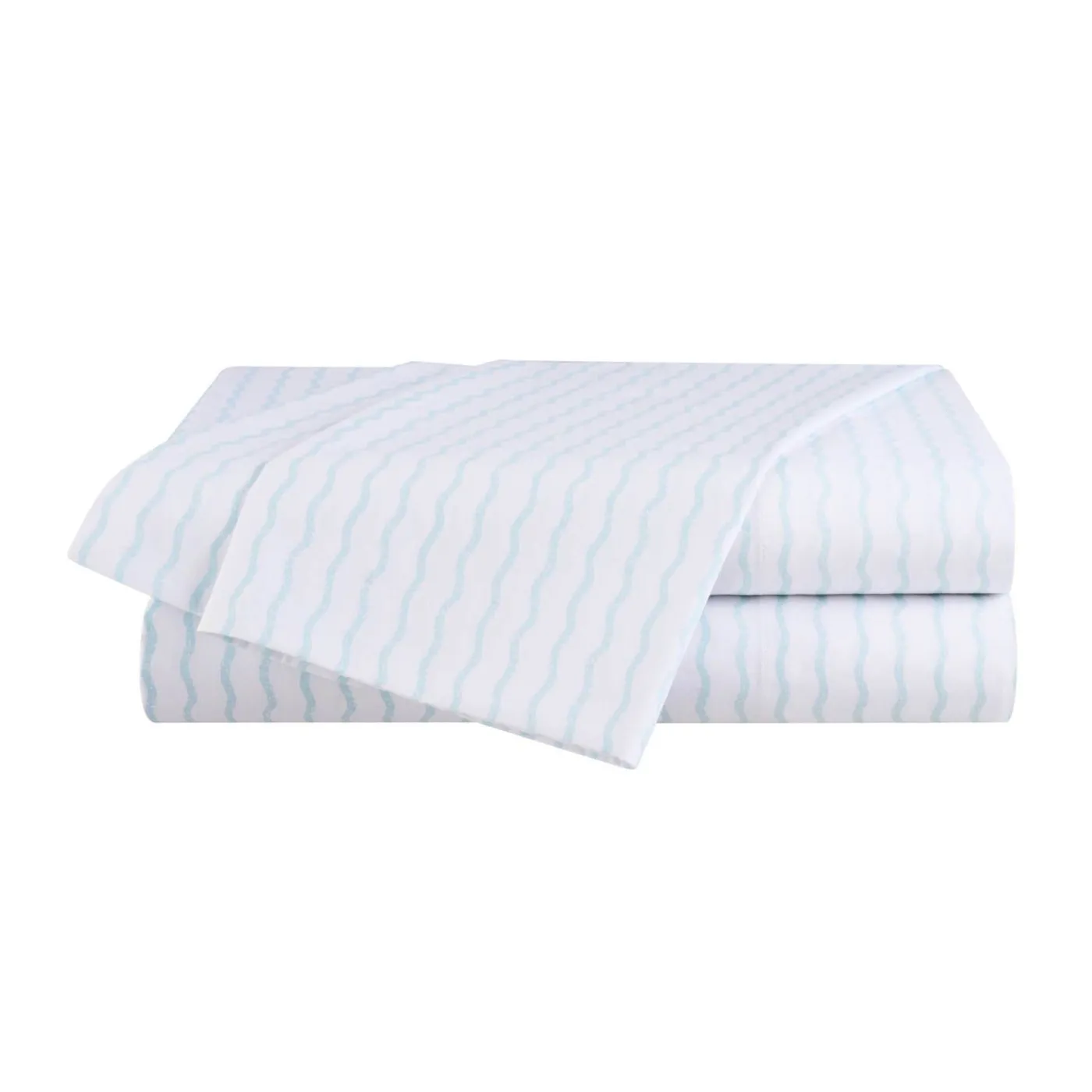 Clearance WPH Wavy Stripe Sheet Set Aqua