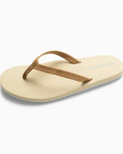 Flash Sale Southern Tide Womens Leather Weekend Flipjacks Seashore