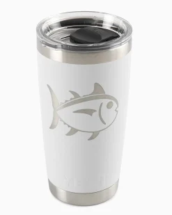 Fashion Southern Tide Yeti Rambler 20 Oz Skipjack Tumbler Seafoam